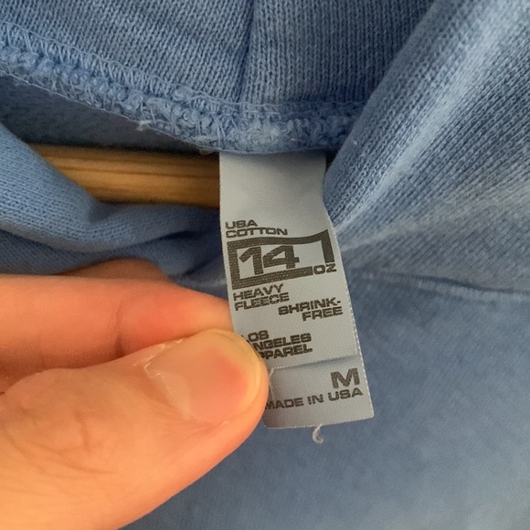Los Angeles Apparel 14 Oz Heavy Fleece in Blue - Picture 4 of 11